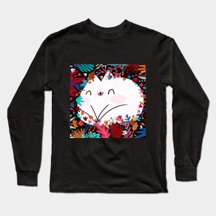 Cat in garden Long Sleeve T-Shirt